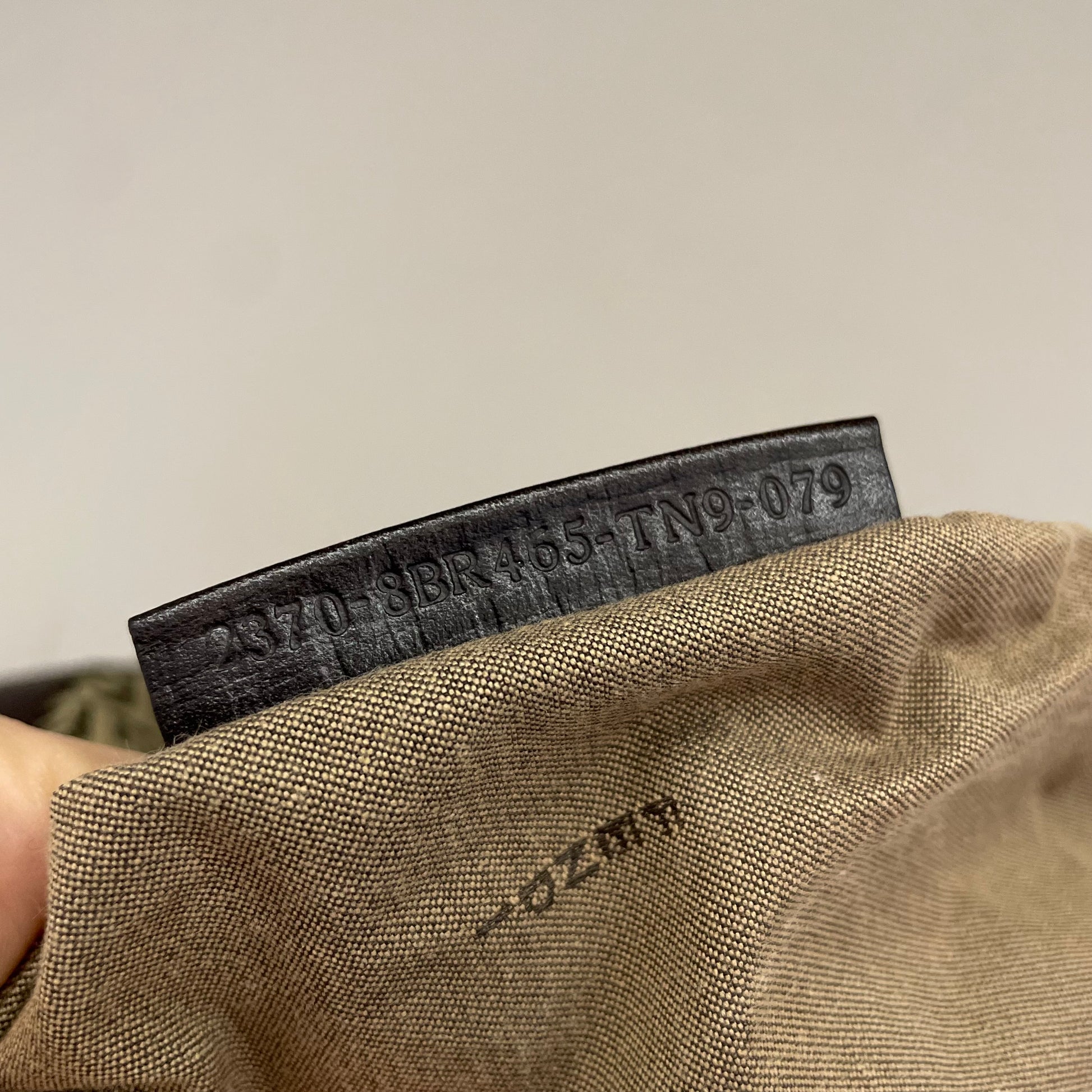 Borsa a spalla Fendi vintage zucchino marrone e beige codice interno 