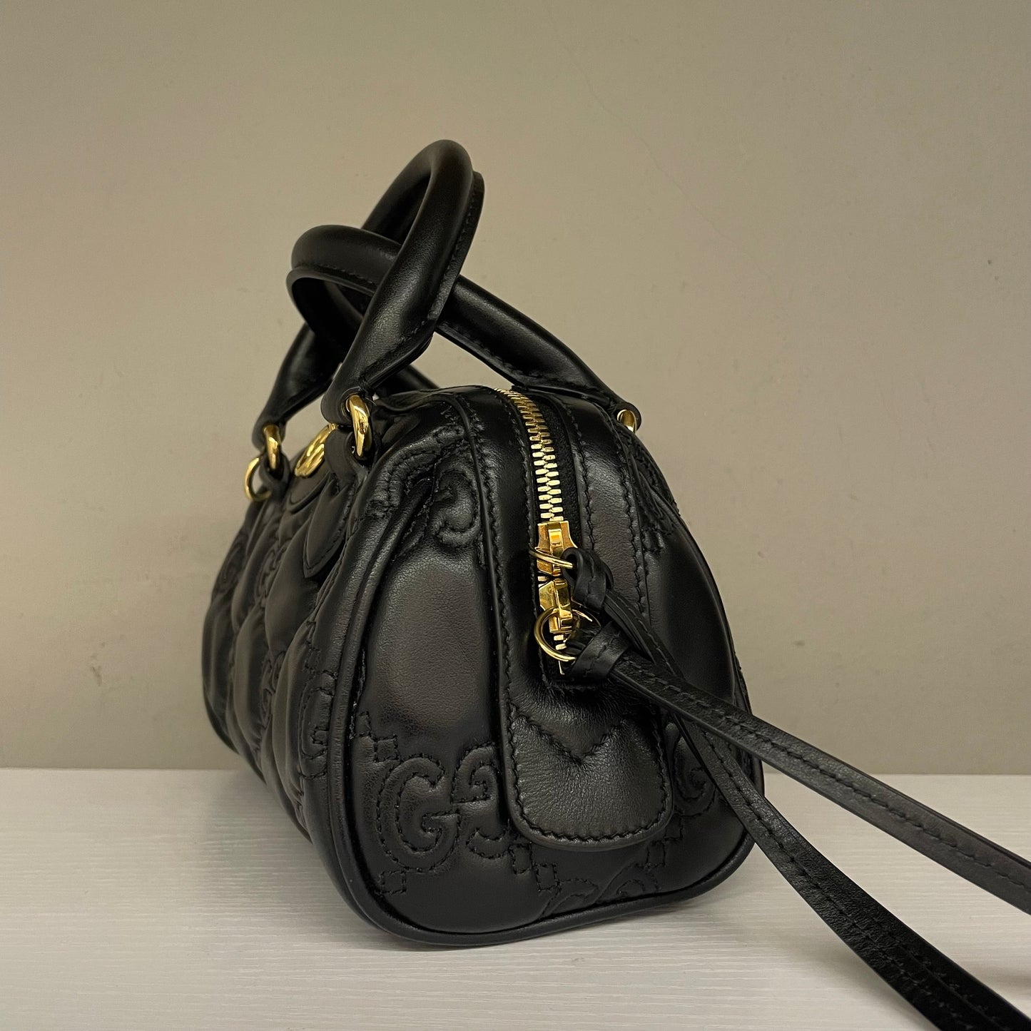 Bauletto GUCCI GG matelassé nero