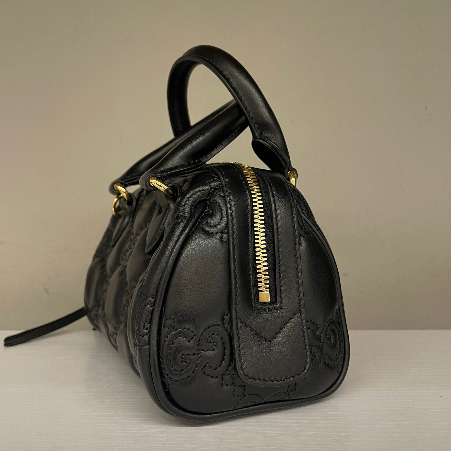 Bauletto GUCCI GG matelassé nero