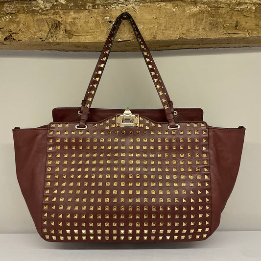 Borsa Rockstud Valentino edizione limitata Bordeaux 