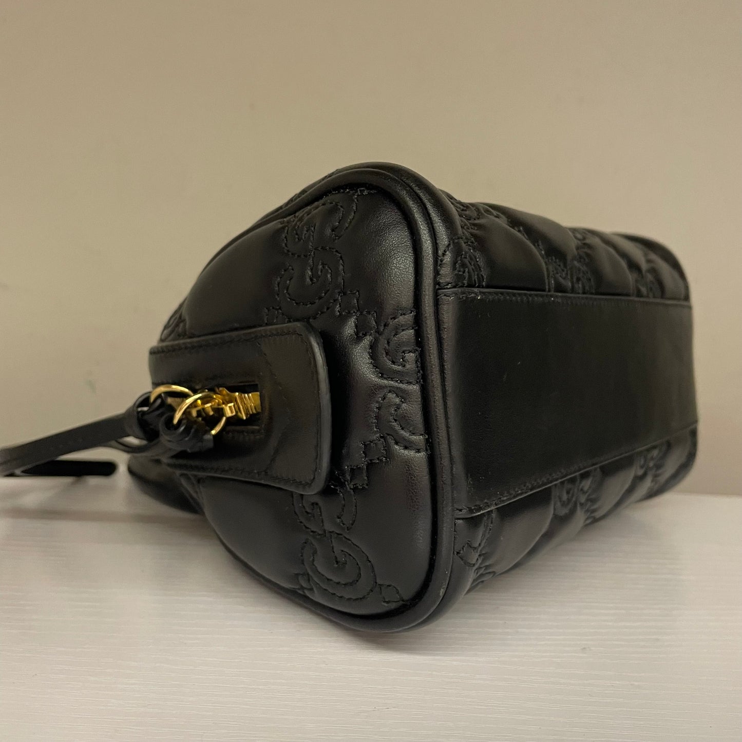 Bauletto GUCCI GG matelassé nero