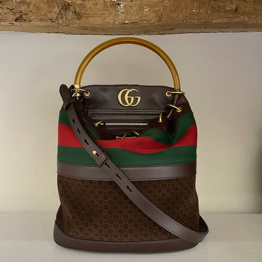 Secchiello Gucci Marmont Chain Bucket grande